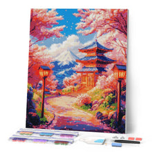 Carica l'immagine nel visualizzatore di Gallery, Diamond Painting - Viale dei Sakura verso la Pagoda