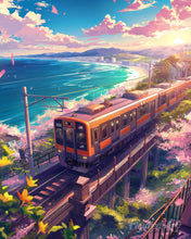 Carica l'immagine nel visualizzatore di Gallery, Diamond Painting - Viaggi e Sakura in Fiore sull’Oceano