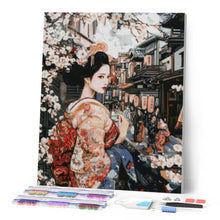 Carica l'immagine nel visualizzatore di Gallery, Diamond Painting - Geisha in una Strada Vintage