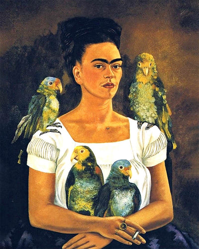 Diamond Painting - Frida - Io e i miei pappagalli