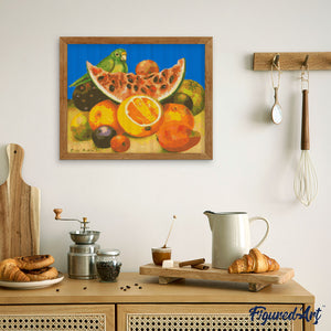 Diamond Painting - Frida - Natura morta con pappagallo