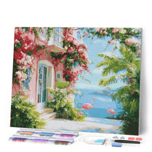 Carica l'immagine nel visualizzatore di Gallery, Diamond Painting - Villa Rosa sulla Spiaggia