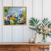 Carica l&#39;immagine nel visualizzatore di Gallery, Diamond Painting - Campo di Fiori Colorati