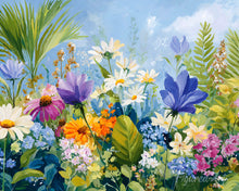 Carica l'immagine nel visualizzatore di Gallery, Diamond Painting - Campo di Fiori Colorati