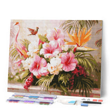 Carica l'immagine nel visualizzatore di Gallery, Diamond Painting - Ibisco e Fenicottero