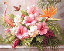 Carica l'immagine nel visualizzatore di Gallery, Diamond Painting - Ibisco e Fenicottero