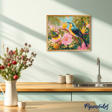 Carica l'immagine nel visualizzatore di Gallery, Diamond Painting - Uccelli del Giardino Tropicale