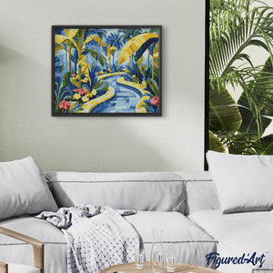 Diamond Painting - Sentiero nel Giardino Tropicale