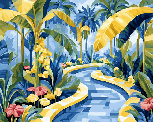 Diamond Painting - Sentiero nel Giardino Tropicale