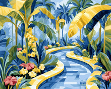 Carica l'immagine nel visualizzatore di Gallery, Diamond Painting - Sentiero nel Giardino Tropicale