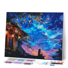 Carica l'immagine nel visualizzatore di Gallery, Diamond Painting - Vista Notturna con Lanterne