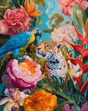 Carica l&#39;immagine nel visualizzatore di Gallery, Diamond Painting - Pappagallo e Leopardo