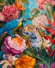 Carica l'immagine nel visualizzatore di Gallery, Diamond Painting - Pappagallo e Leopardo