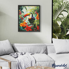 Carica l'immagine nel visualizzatore di Gallery, Diamond Painting - Tucano nella Giungla