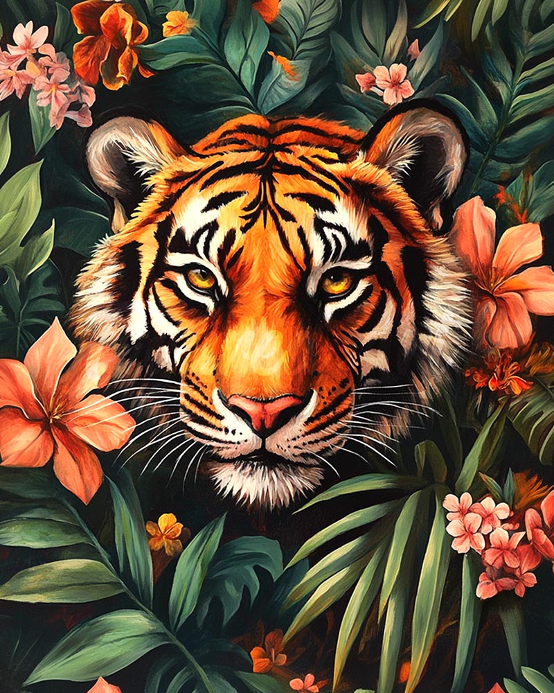 Diamond Painting - Tigre Tropicale