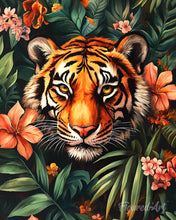 Carica l'immagine nel visualizzatore di Gallery, Diamond Painting - Tigre Tropicale