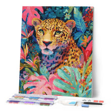 Carica l'immagine nel visualizzatore di Gallery, Diamond Painting - Leopardo Tropicale
