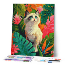 Carica l'immagine nel visualizzatore di Gallery, Diamond Painting - Gattino Ragdoll nella Giungla