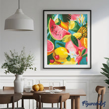 Carica l'immagine nel visualizzatore di Gallery, Diamond Painting - Mix di Frutta Tropicale