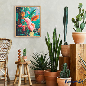 Diamond Painting - Fiori della Giungla