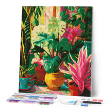 Carica l'immagine nel visualizzatore di Gallery, Diamond Painting - Interno del Giardino Tropicale