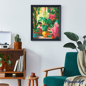 Diamond Painting - Interno del Giardino Tropicale