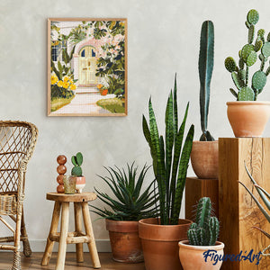 Diamond Painting - Porta Fiorita
