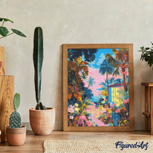 Carica l&#39;immagine nel visualizzatore di Gallery, Diamond Painting - Giardino Tropicale