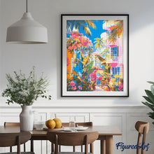 Carica l&#39;immagine nel visualizzatore di Gallery, Diamond Painting - Quartiere Tropicale