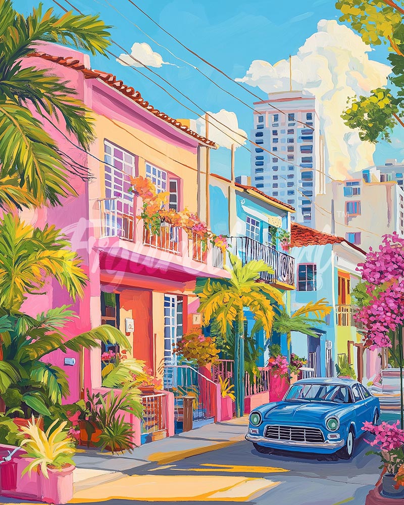 Diamond Painting - Strada Colorata
