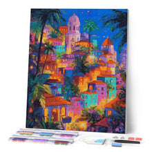 Carica l'immagine nel visualizzatore di Gallery, Diamond Painting - Città da sogno tropicale