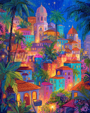 Carica l&#39;immagine nel visualizzatore di Gallery, Diamond Painting - Città da sogno tropicale