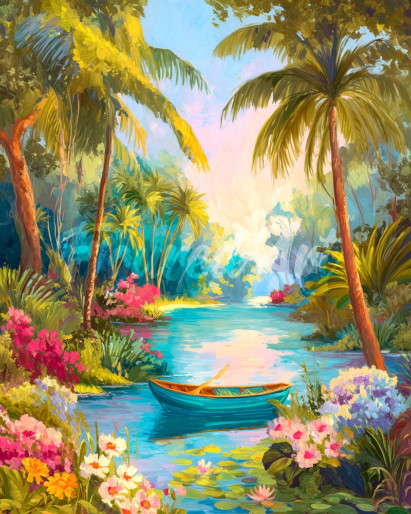 Diamond Painting - Fiume paradisiaco