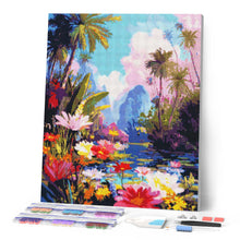 Carica l'immagine nel visualizzatore di Gallery, Diamond Painting - Lago tropicale