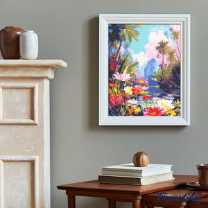 Diamond Painting - Lago tropicale