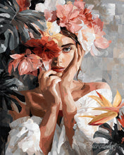 Carica l'immagine nel visualizzatore di Gallery, Diamond Painting - Giovane donna tra i fiori