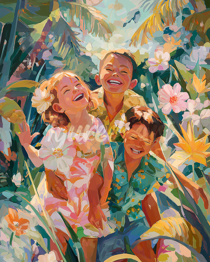 Diamond Painting - Infanzia tropicale