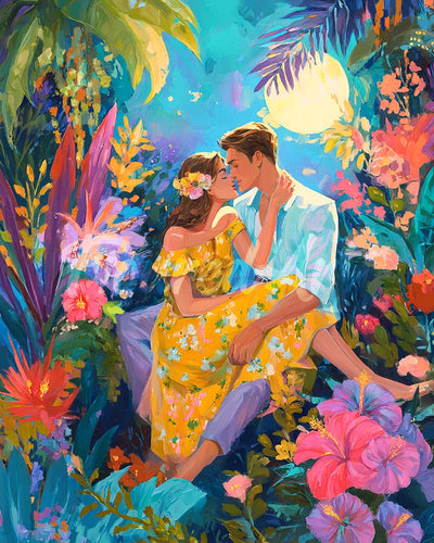 Diamond Painting - Romanticismo tropicale
