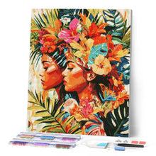 Carica l'immagine nel visualizzatore di Gallery, Diamond Painting - Sorelle tropicali