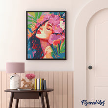 Carica l&#39;immagine nel visualizzatore di Gallery, Diamond Painting - Corona di fiori d&#39;Ibisco