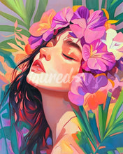 Carica l&#39;immagine nel visualizzatore di Gallery, Diamond Painting - Corona di fiori d&#39;Ibisco