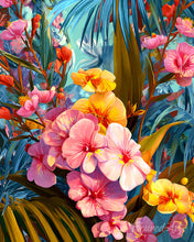 Carica l'immagine nel visualizzatore di Gallery, Diamond Painting - Orchidee tropicali