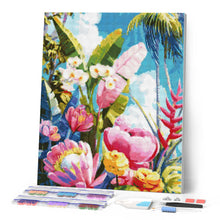 Carica l'immagine nel visualizzatore di Gallery, Diamond Painting - Giardino tropicale colorato