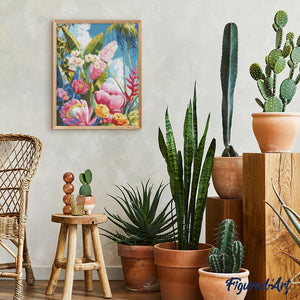 Diamond Painting - Giardino tropicale colorato