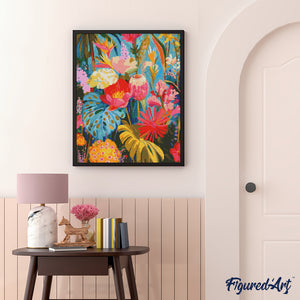 Diamond Painting - Giardino tropicale vibrante