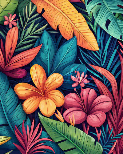 Diamond Painting - Motivo tropicale