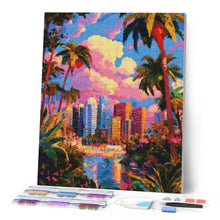 Carica l'immagine nel visualizzatore di Gallery, Diamond Painting - La giungla incontra la città