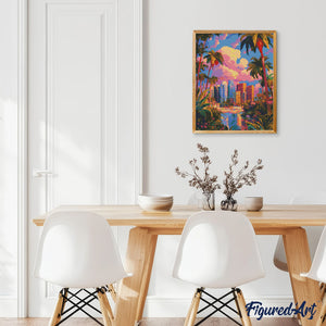 Diamond Painting - La giungla incontra la città