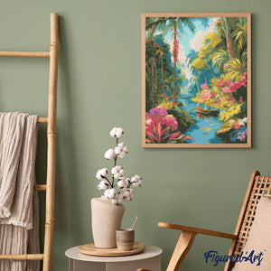 Diamond Painting - Gita in barca tropicale
