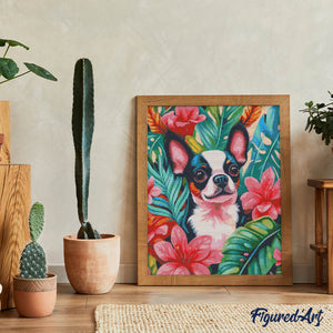 Diamond Painting - Cucciolo tropicale